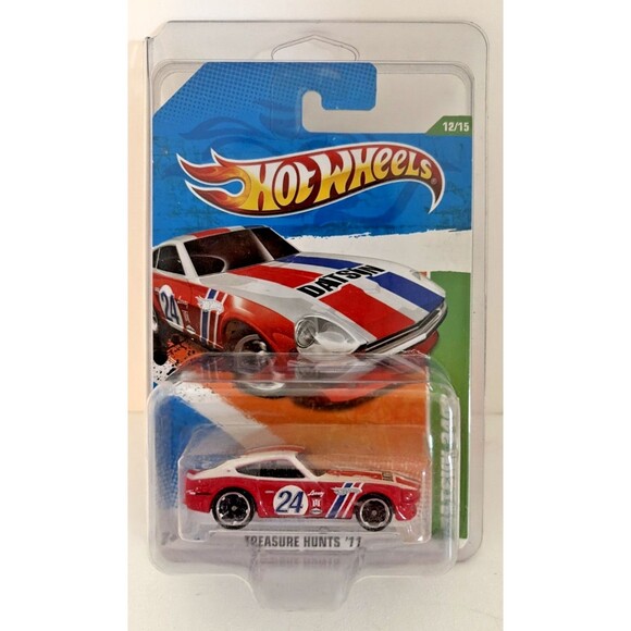 Hot Wheels Other - Hot Wheels Treasure Hunt Datsun 240Z 12/15 Red White Blue #24 T9732 NEW